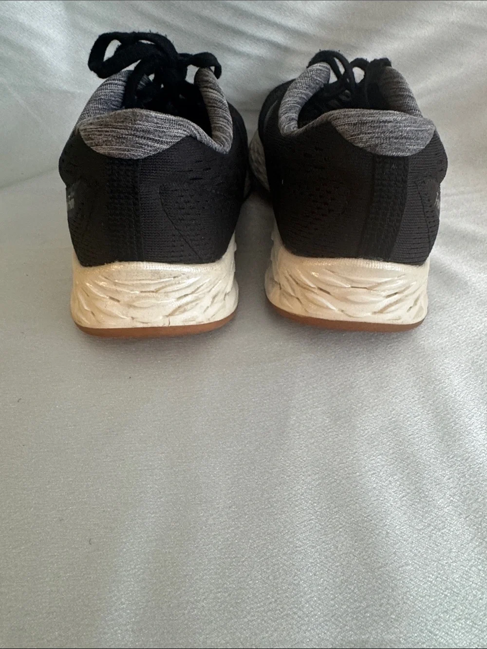 New Balance Black Athletic Shoes with Cream Midsole and Gum Outsole